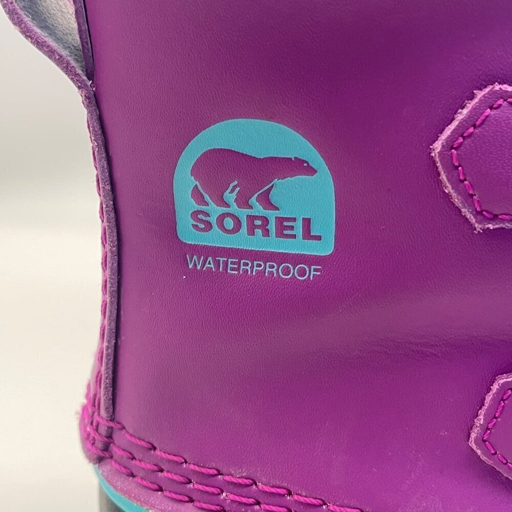 Sorel Yoot Pac Youth Waterproof Leather Winter Snow Boots – Size 12 - Picture 7 of 14